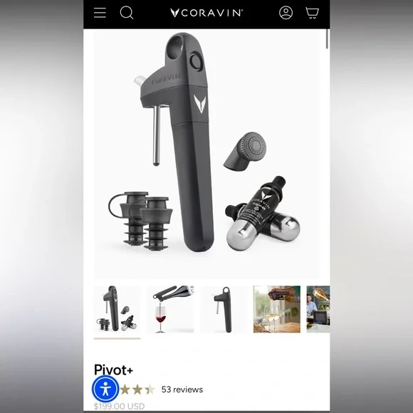 Coravin Pivot+ Wine Preservation System - Picture 5 of 7